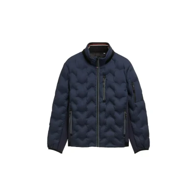Abbildung von TOM Tailor Hybrid MIT Verstaubarer Kapuze Übergangsjacke, Herren, Größe: Small, Sky captain blue
