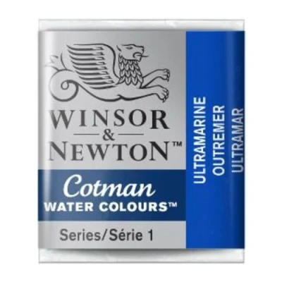 Abbildung von Winsor &amp; Newton 0301660 Cotman Aqarellfarbe 1/2 Napf, gute Transparenz, hervorragender Tönungsstärke und Maleigenschaften, Ultramarin