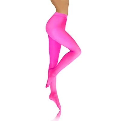 Abbildung von sesto senso Damen Strumpfhose Rosa Neon Bunte 40 DEN Blickdicht Microfaser 3 M Neonrosa