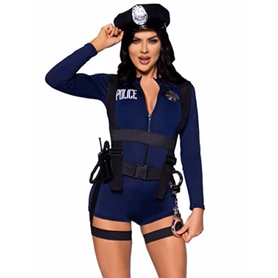 Abbildung von LEG AVENUE Damen 87135 03801 Adult Sized Costumes, Blau, Silber, S (Taglia Italiana 40)