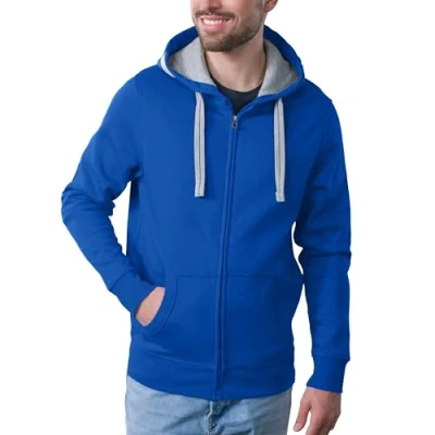 Abbildung von HRM Herren Jas M Kapuzenpullover, Royalblau, S