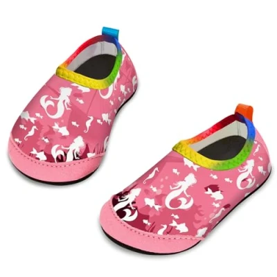 Abbildung von Yorgou Baby Strandschuhe Schwimmschuhe Badeschuhe Wasserschuhe Schnelltrocknende Aquaschuhe rutschfest Barfuss Schuh für Kinder Beach Pool