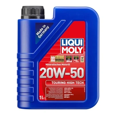 Abbildung von Liqui Moly Touring High Tech 20W 50 1l Motoröl 1250 TOYOTA: Verso, Yaris II Hatchback, RAV4 Off Road, MERCEDES BENZ: W123 Saloon, A Class