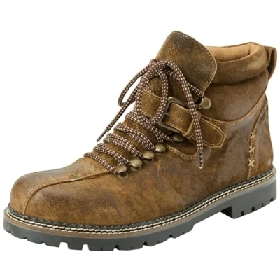 Abbildung von Stockerpoint Trachten Tiago Schnürstiefelette, Herren, Größe: 40, Hellbraun gespeckt Schuhe