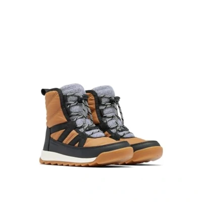Abbildung von Sorel Youth Whitney II PLUS LACE WP Unisex Schnürstiefelette für Kinder, Größe: 36, Elk/black Schuhe