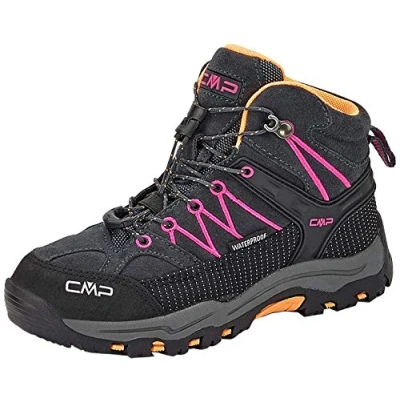 Abbildung von CMP Rigel MID Trekking WP Unisex Alpin/Bergstiefel antracitebouganville für Kinder, Größe: 33, Antracite bouganville Leder und textil