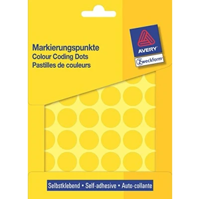Abbildung von Etikett 18mm Markierungspunkt gelb