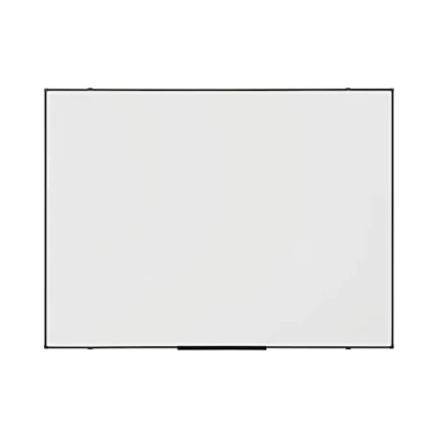 Abbildung von BoardsPlus Economy Magnetisches Whiteboard, 118 x 88 cm mit lackierter, trocken abwischbarer Stahloberfläche und Rahmen aus schwarzer Tech Legierung