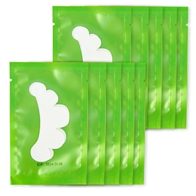Abbildung von Lunamoon Augenpads für Wimpernverlängerung Wimpern Pads Pad Eyelash Färben Wimpernlifting Eye Gel Patch for Extensions 50Paar(Flower Green)
