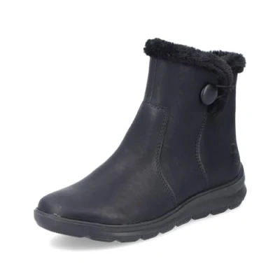 Abbildung von Rieker Damen Ankle Boots Z0080, Frauen Stiefeletten, lose Einlage,uebergangsstiefel,gefüttert,Winterstiefeletten,Stiefel,schwarz (00),42 EU / 8 UK