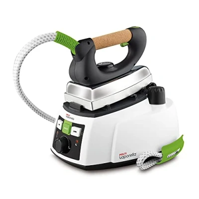 Abbildung von POLTI Vaporella 535 Eco Pro, Dampfbügeleisen mit 4 Bar Hochdruckkessel, Sicherheitskappe, Funktion, Weiß und Grün