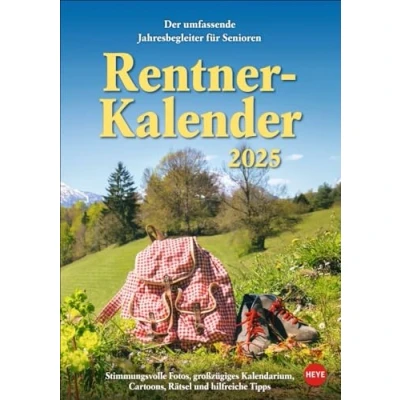 Abbildung von Rentnerkalender 2025: Der lustige Kalender für Senioren mit Platz Notizen, Kreuzworträtseln, Gesundheitstipps uvm. Wandplaner im Format 23,5 x 33,5 cm