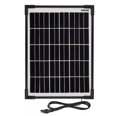 Abbildung von OSRAM BATTERYcharge Solar 10W, Batteriewartungsgerät, 12V Batterieladung, wasserdichtes Solarpanel, Verpolungsschutz