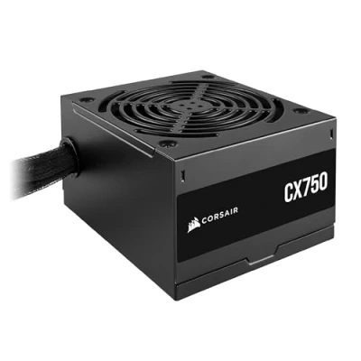 Abbildung von CORSAIR CX750 ATX 750W Netzteil 80 Plus Bronze Zertifiziert Geräuscharm Ummantelte Kabel Nicht Modular EU Schwarz