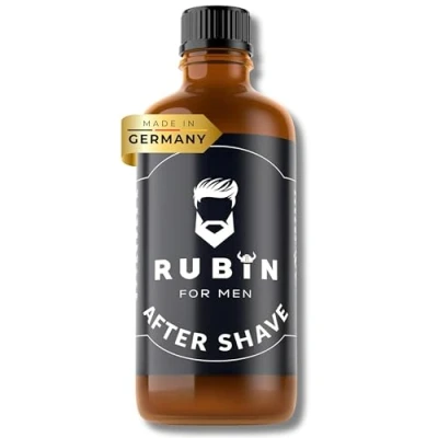 Abbildung von Rubin for Men Mildes After Shave 100 ml Sanfte Hautpflege nach der Rasur ohne Irritationen Rasierwasser Herren Made in Germany