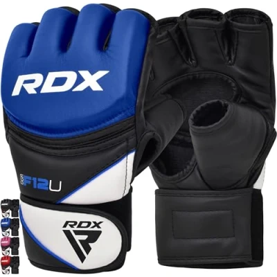 Abbildung von RDX Profi MMA Handschuhe Grappling Sparring Training, Maya Hide Leder, Kickboxen Kampfsport Gepolstert Gloves, Muay Thai Boxsack Sandsack Pratzen Boxen Punchinghandschuhe, Herren Damen Martial Arts
