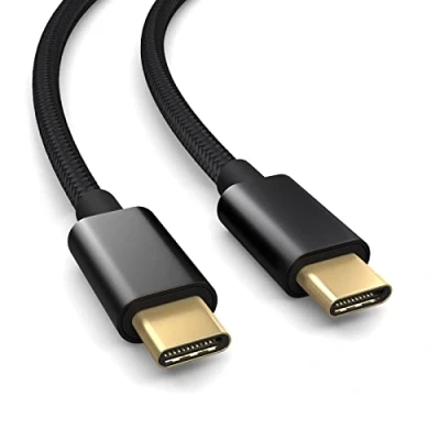 Abbildung von PAXO 5m USB C auf Kabel, 10 Gbps Datenübertragung, 3.2 Gen2x1, Typ Ladekabel und Datenkabel, schwarz