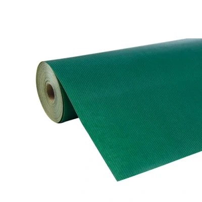 Abbildung von Clairefontaine 507550C Rolle Geschenkpapier (50 x 0,7 m, spezielle Breite, Kraftpapier, strapazierfähig) 1 Stück grün