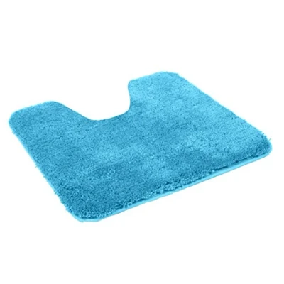 Abbildung von Kinzler J 10002/41 türkis Badematte, Mikrofaser, 50x55 cm mit Ausschnitt
