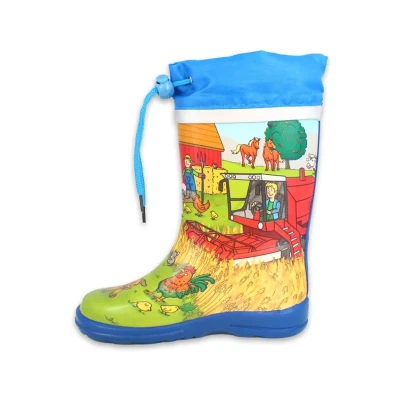 Abbildung von Beck Jungen Bauernhof Gummistiefel, Mehrfarbig, 22 EU