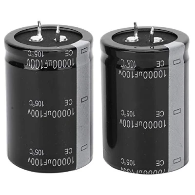 Abbildung von Okuyonic Elektrolytkondensator, Elektrolytkondensator Set 10000uF 35 * 50mm 105℃ 100V 2Pcs für elektronische Anwendungen DIY Enthusiasten