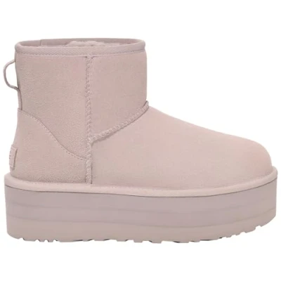 Abbildung von UGG Classic MINI Platform Plateaustiefelette, Damen, Größe: 36, Pale smoke Schuhe