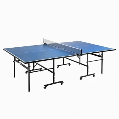 Abbildung von JOOLA Tischtennisplatte Inside 13 Tischtennistisch Indoor klappbares Untergestell Schneller Aufbau inklusive Netz, blau, 274 x 152,5 76 cm
