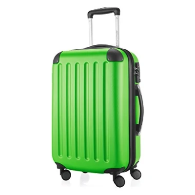 Abbildung von HAUPTSTADTKOFFER SPREE Handgepäck Hartschalen Koffer Trolley Rollkoffer Reisekoffer, 4 Doppel Rollen, 55 cm, 42 L, Apfelgrün