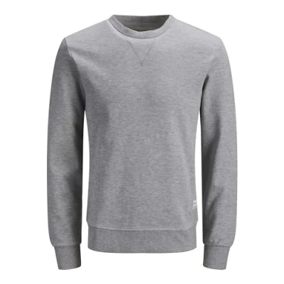 Abbildung von Jack &amp; Jones Jjebasic CREW NECK NOOS PS Sweatshirt, Herren, Größe: 5XL, Light grey melange