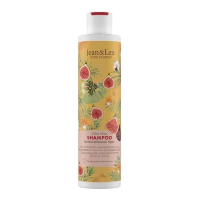 Abbildung von Jean &amp; Len Shampoo Colorglanz Arganöl Feige, für coloriertes strapaziertes Haar, verleiht Farbintensität und Glanz, ohne Parabene Silikone, vegan, 300 ml