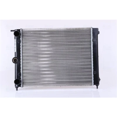 Abbildung von NISSENS 651711 Kühler, Motorkühlung Aluminium 380 320 32 Kühlrippen mechanisch gefügt VOLKSWAGEN: Polo II Hatchback, Coupe