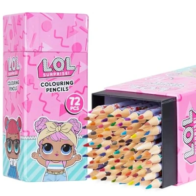 Abbildung von L.O.L. Surprise! Buntstifte Set für Mädchen, 72 Stück Holzstifte Farbstifte Colored Pencils Mitbringsel Kinder Geschenke