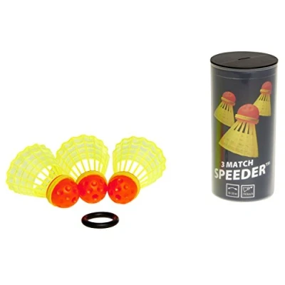 Abbildung von Speedminton Sport Bälle 3er Pack Speeder Match Tube Bälle, Rot/Gelb,Einheitsgröße EU