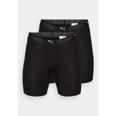 Abbildung von Puma LONG Sport Cotton 2 PACK Boxershorts, Herren, Größe: Small, Schwarz