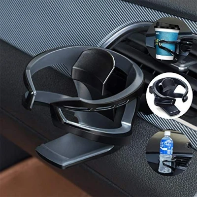 Abbildung von Auto Getränkehalter/Verstellbare Becherhalter Getränke Halter mit 7,8cm Durchmesser für Lüftung Softdrinks, Wasser, Kaffee, Flaschen