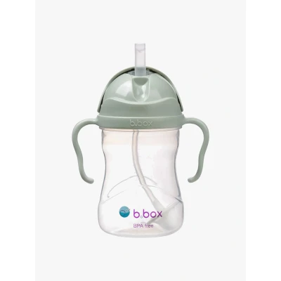 Abbildung von b.box Trinklernbecher für Jeden Winkel Flip Top, Schwerer Strohhalm, Griff, Auslaufsicher BPA Frei &amp; Spülmaschine Ab 6 M 240 ml