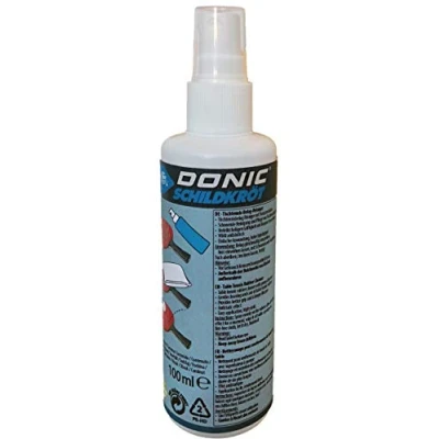 Abbildung von Donic Schildkröt Tischtennis Belag Sprayreiniger, 100 ml Belagreiniger im Pumpzerstäuber, zum Auffrischen der Schläger Beläge, 828524