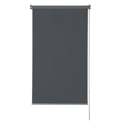 Abbildung von GARDINIA EASYFIX Rollo Premium zur Verdunkelung, ohne Bohren zum Kleben oder Klemmen, Blickdicht, Sichtschutz, Blendschutz, Inkl. Montage Teile, Grau, 100 x 150 cm (BxH)