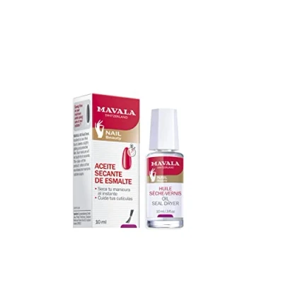 Abbildung von MAVALA Nagellack Trockenöl, 10 ml, sofortiges Trocknen der Nägel, mit Baumwollöl und Vitamin E, Anti Oxidationsmittel, für trockene Nagelhaut, erweicht regeneriert die Haut