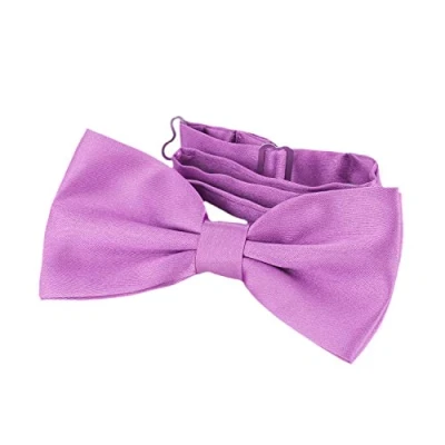 Abbildung von DonDon Edle violette Fliege bzw. Schleife mit Haken bereits gebunden und verstellbar