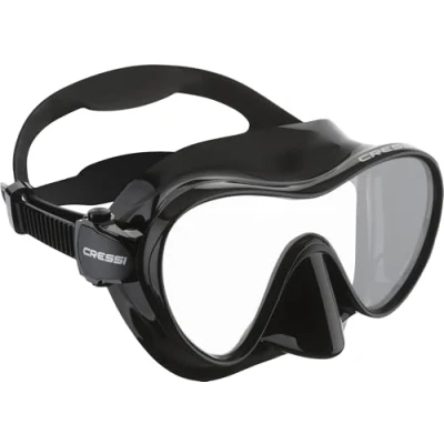 Abbildung von Cressi F1 Mask Rahmenlose Maske zum Tauchen und Schnorcheln, erhältlich in den Versionen Standard Klein, M/L