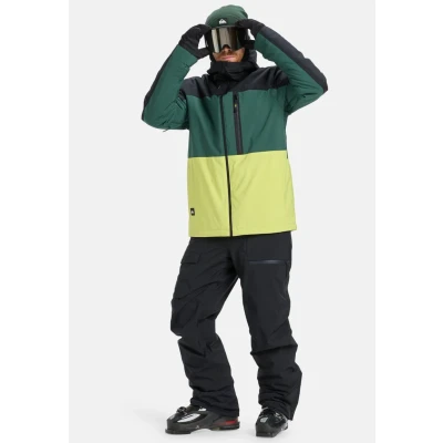 Abbildung von Quiksilver Sycamore 20K Funktionelle Snowboardjacke, Herren, Größe: Medium, Green yellow black
