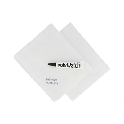 Abbildung von polyWatch Polierpaste PLUS inkl.original 2 x PUREgrey Poliertuch (1 Tube 5 gr. Inhalt)