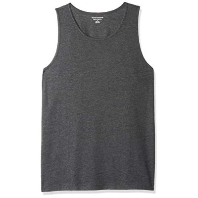 Abbildung von Amazon Essentials Herren Tanktop, Normale Passform, Dunkelgrau Meliert, XS