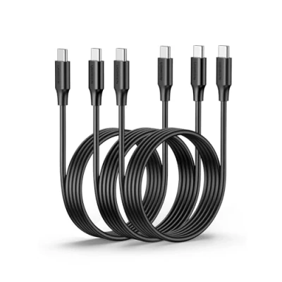 Abbildung von UGREEN USB C Kabel 60W 1M 3 Stück Ladekbabel auf Pack PD 3,0 PPS kompatibel mit iPhone 16 Pro Max 15 Galaxy S24 S23 Pixel 9 iPad 12,9 Mini 6/Air 5 Steam Deck usw.