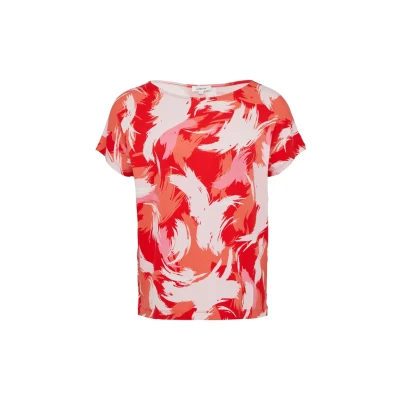 Abbildung von s.Oliver Tshirt print, Damen, Größe: 46, Preiselbeere