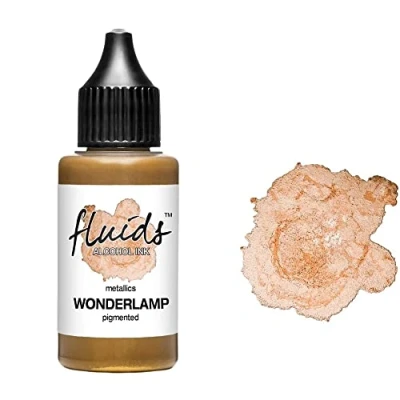 Abbildung von Octopus 30ml Fluids Alcohol Ink Wonderlamp, Alkoholtinte für Fluid Art und Resin, gold