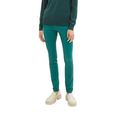 Abbildung von TOM TAILOR Damen Alexa Skinny Jeans in PU Leder Optik, 21178 Ever Green, 31/32