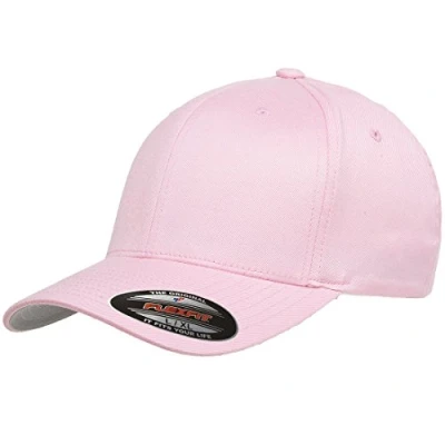 Abbildung von Flexfit Herren Men&#039;s Athletic Baseball Fitted Cap Taillierte Baseballkappe, Pink, S/M