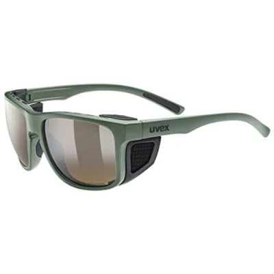 Abbildung von uvex sportstyle 312 VPX Sportbrille für Damen und Herren selbsttönend polarisiert moss green matt/brown one size